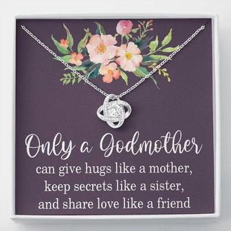 Godmother Love Knot Necklace, Godmother Gift, Godmother Proposal, Fairy Godmother, Be My Godmother, Godmother Request - Thegiftio UK