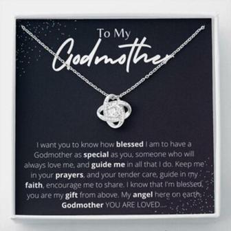 Godmother Necklace Gift, Godmother And Godaughter, Fairy Godmother - Thegiftio UK