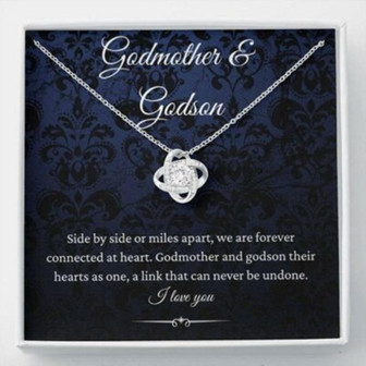 Godmother Necklace, Godmother & Godson Necklace, Birthday Gift For Godmother From Godson - Thegiftio