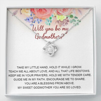 Godmother Necklace, Godmother Proposal Necklace Gift, Will You Be My Godmother, Gift For Godmother - Thegiftio
