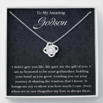 Godson Necklace, Godson Necklace Gifts From Godmother, Baptism, First Communion, Confirmation - Thegiftio