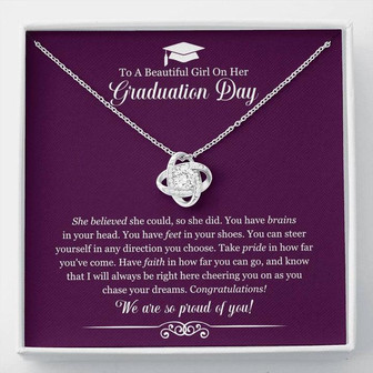 Graduation Day Beautiful Girl - Love Knot Necklace - Thegiftio UK