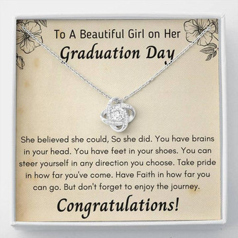 Graduation Day Gift - Love Knot Necklace - Thegiftio UK