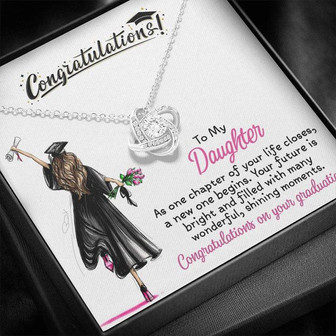 Graduation Gift For Daughter - Love Knot Necklace - Thegiftio UK