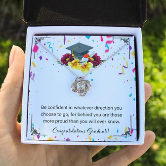 Graduation Gift For Daughter - Love Knot Necklace - Thegiftio UK