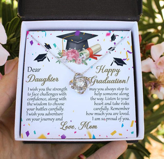 Graduation Gift For Daughter - Love Knot Necklace - Thegiftio UK
