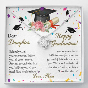 Graduation Gift For Daughter - Love Knot Necklace - Thegiftio UK