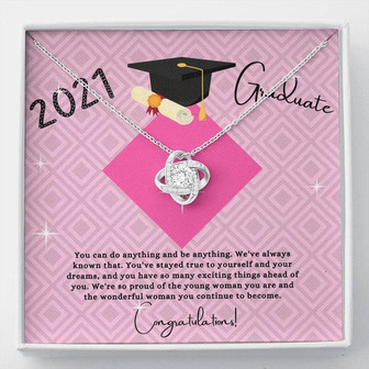 Graduation Gift For Daughter 2021- Love Knot Necklace - Thegiftio UK