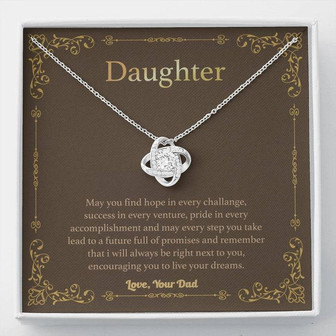 Graduation Gift For Your Daughter, Gorgeous Love Knot Necklace. - Thegiftio UK