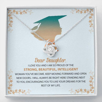 Graduation Gift For Your Daughter, Gorgeous Love Knot Necklace. - Thegiftio UK