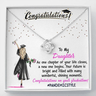 Graduation Gift Love Knot Necklace For Your Daughter - Thegiftio UK