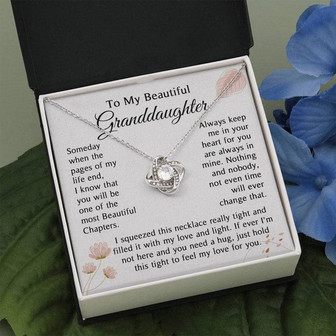 Granddaughter - Most Beautiful Chapters - Love Knot Necklace - Thegiftio UK