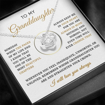 Granddaughter - Most Beautiful Chapters - Love Knot Necklace - Thegiftio UK