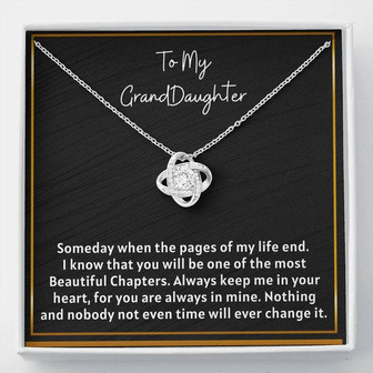 Granddaughter Gift Amazon 1 - Love Knot Necklace - Thegiftio UK