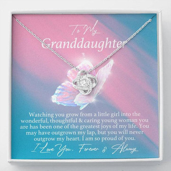 Granddaughter Love Knot Necklace - Thegiftio UK