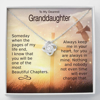 Granddaughter | Most Beautiful Chapters | Love Knot Necklace - Thegiftio UK
