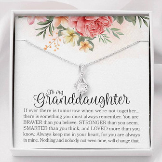 Granddaughter Necklace - Gifts For Granddaughters, Granddaughter Gifts, Love Knot Necklace To Granddaughter, Granddaughter Birthday Gifts - Thegiftio UK