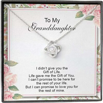 Granddaughter Necklace Gifts From Grandma Grandmother Grandfather - Thegiftio UK