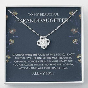 Granddaughter Necklace, Granddaughter Gift , Beautiful Chapters Necklace Gift From Grandma, Nana - Thegiftio UK