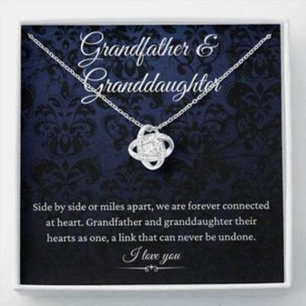 Granddaughter Necklace, Grandfather & Granddaughter Necklace, Birthday Gift For Granddaughter From Grandpa - Thegiftio UK