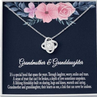 Granddaughter Necklace, Grandmother & Granddaughter Necklace, Grandmother Granddaughter Gift - Thegiftio UK