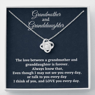 Granddaughter Necklace, Grandmother & Granddaughter Necklace, Necklace Grandma Gift, Granddaughter Gift - Thegiftio UK