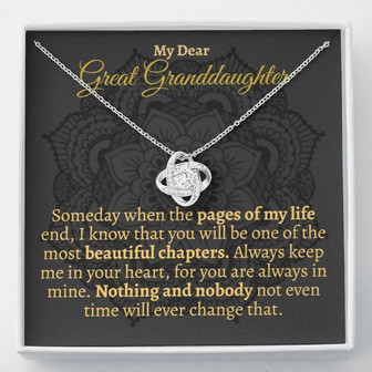 Granddaughter Necklace, Great Granddaughter Gift, Great Granddaughter Keepsake, Great Granddaughter Gift, Birthday Necklace Gift - Thegiftio UK
