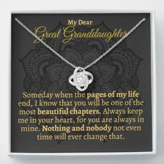 Granddaughter Necklace, Great Granddaughter Necklace Gift, Great Granddaughter Keepsake - Thegiftio UK