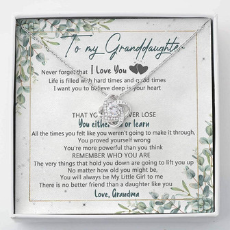 Granddaughter Necklace, Necklace For Granddaughter , Gift For Granddaughter From Grandma - Thegiftio UK