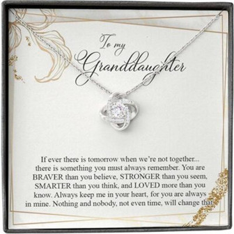 Granddaughter Necklace, Necklace Gift For Granddaughter , Keep In Your Heart Necklace - Thegiftio UK