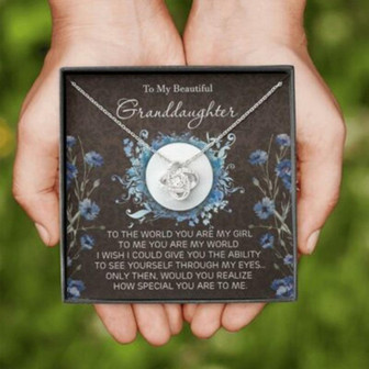 Granddaughter Necklace, Necklace Gift For Granddaughter From Grandma, Grandkid Birthday - Thegiftio UK