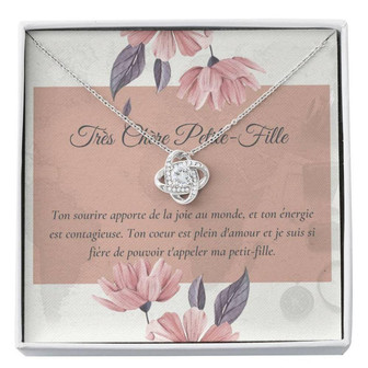 Granddaughter Necklace, Petite-Fille French Gift , Granddaughter Gift , Collier Petite-Fille , French Granddaughter Necklace , Keepsake Gift - Thegiftio UK