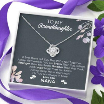 Granddaughter Necklace, To My Granddaughter, “Always Remember” Necklace Gift From Nana - Thegiftio UK