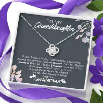 Granddaughter Necklace, To My Granddaughter “Always Remember” Necklace , Gift For Granddaughter - Thegiftio UK