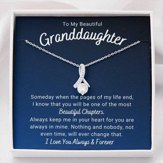 Granddaughter Necklace, To My Granddaughter, Gift For Granddaughter From Grandma, Granddaughter Love Necklace - Thegiftio UK