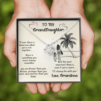 Granddaughter Necklace, To My Granddaughter, Gift For Granddaughter From Grandma, Granddaughter Love Necklace - Thegiftio UK