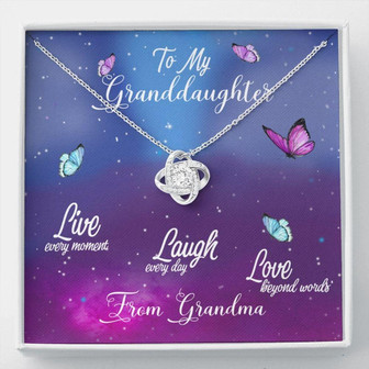 Granddaughter Necklace, To My Granddaughter, Gift For Granddaughter From Grandma, Granddaughter Love Necklace - Thegiftio UK