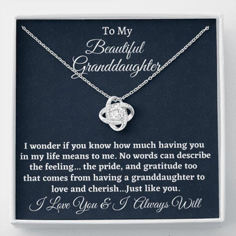 Granddaughter Necklace, To My Granddaughter Gift, Necklace For Granddaughter From Grandmother For Birthday - Thegiftio UK