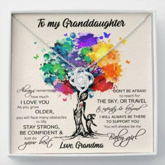 Granddaughter Necklace, To My Granddaughter Necklace , Stay Strong Be Confident , Gift From Grandma - Thegiftio UK