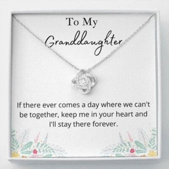 Granddaughter Necklace, To My Granddaughter Necklace Gift, Keep Me In Your Heart Necklace - Thegiftio UK