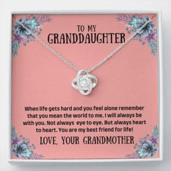 Granddaughter Necklace, To My Granddaughter Necklace Gift , You Mean The World , Gift For Her Necklace - Thegiftio UK