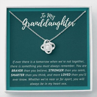 Granddaughter Necklace, To My Granddaughter Necklace Gift, Granddaughter, Sweet 16 - Thegiftio UK
