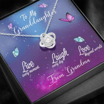 Granddaughter Necklace, To My Granddaughter Necklace, Gift For Granddaughter From Grandma - Thegiftio UK