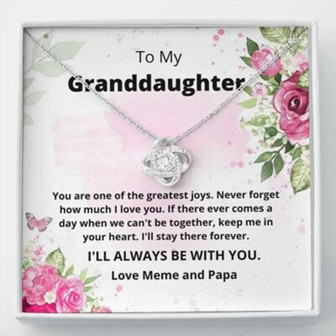 Granddaughter Necklace, To My Granddaughter Necklace Gift , I’Ll Always Be With You - Thegiftio UK