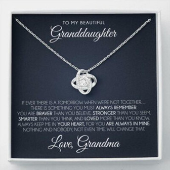Granddaughter Necklace, To My Granddaughter Necklace, Gift For Granddaughter From Grandmother - Thegiftio UK