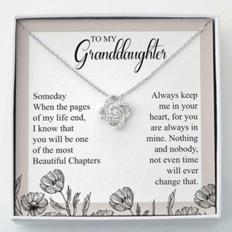 Granddaughter Necklace, To My Granddaughter Necklace Gift , Most Beautiful Chapters - Thegiftio UK