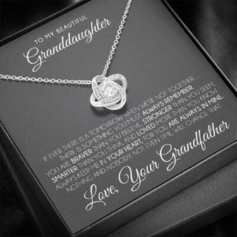 Granddaughter Necklace, To My Granddaughter Necklace, Gift For Granddaughter From Grandfather - Thegiftio UK
