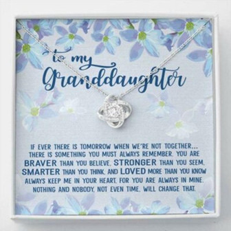 Granddaughter Necklace, To My Granddaughter Necklace Gift Always Keep Me In Your Heart - Thegiftio UK