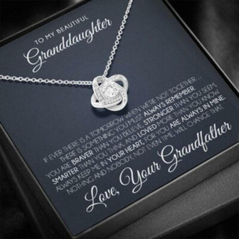 Granddaughter Necklace, To My Granddaughter Necklace, Gift For Granddaughter From Grandfather - Thegiftio UK