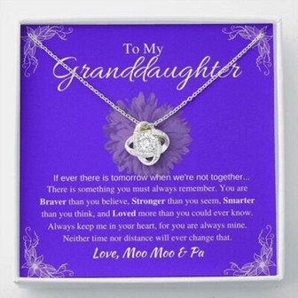 Granddaughter Necklace, To My Granddaughter Necklace Gift , You Are Braver - Thegiftio UK
